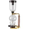 Japanese Style Siphon Coffee Maker Tea Siphon Pot Vacuum Coffee Maker Glass Type Coffee Machine Filter 3 Gold Cups