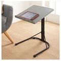 MND Dealings Elegant Spaceways Adjustable Table - Grey & Black it's ready for any Laptop, Computer, Desk,PC Desks Space-Saving with Metal legs for Home Office