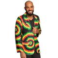 Boland 82026 - Jacke Rastaman, mehrfarbig, Blazer für Herren, Jamaika, Jackett, Karneval, Fasching, Fastnacht, Mottoparty, Halloween