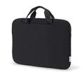 base xx Laptop Sleeve Plus 14 Zoll – 14.51 Zoll Notebookhülle - Wasserabweisende Notebooktasche mit Tragegriff, Zubehörfach, Metallreißverschluß, stoßfeste Polsterung, schwarz