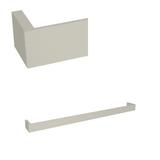 Rohl Quartile™ 24" Towel Bar Metal in Gray | 1.38 H x 2.219 D in | Wayfair QU102-PN