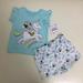 Disney Matching Sets | Disney Minnie Unicorn Shorts Set | Color: Blue/White | Size: Various