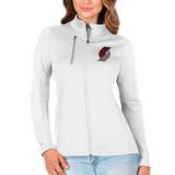 Women's Antigua White Portland Trail Blazers Generation Full-Zip Jacket