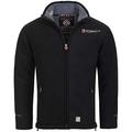 Geographical Norway Ureka Men's Fleece Jacket Fleece Jacket Warm Cozy Lining Lined Size S-XXXL - Black, XXL