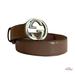 Gucci Accessories | Authentic Gucci Calfskin Interlocking G Belt 85/34 | Color: Cream | Size: 85/34