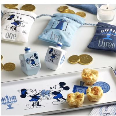 Disney Holiday | Last 1 Disney Chanukah Mickey&Minnie Banner 8 Pouches Last 1 | Color: Blue/White | Size: 40” Length/Pouches 3 1/2” W X 5” D