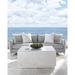 Bernhardt Exteriors Tenerife Square Coco Twig Cocktail Outdoor Table Stone/Concrete/Glass in Brown/Gray/White | 18.25 H x 42 W x 42 D in | Wayfair