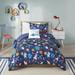 Mack & Milo™ Shah Blue Microfiber Comforter Set | Twin Comforter + 1 Sham + 1 Pillow | Wayfair D342E8DC981647B3A2E590437CF24D39