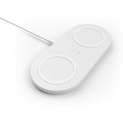 Belkin BoostCharge Wireless White 10W Dual Charging Pad