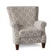 Armchair - Winston Porter Biehl 34" Wide Armchair Polyester/Cotton/Velvet/Other Performance Fabrics in Gray/Blue/White | Wayfair