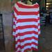 J. Crew Dresses | J Crew Striped Dress Red/Orange Color Size L Euc | Color: Orange/Red | Size: L