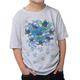 Del Sol T-Shirt für Kleinkinder, Jungen – Turtle Time, Ash – wechselt von blau zu lebendigen Farben in der Sonne – 100% gekämmte, ringgesponnene Baumwolle, feines Jersey, entspannte Passform, Größe 3T
