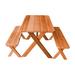 Loon Peak® Guertin Rectangular Outdoor Picnic Table Wood in Brown | 55" L x 27" W x 30" H | Wayfair AEA8F08A775D48E381D8D09BCE5FE0D4