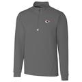 Men's Cutter & Buck Gray Kansas City Chiefs Traverse Quarter-Zip Pullover Jacket