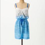 Anthropologie Intimates & Sleepwear | Anthropologie Lilka Chemise Lounge Dress Sz S | Color: Blue/White | Size: S