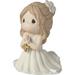 Precious Moments Remembrance of My First Communion Girl Bisque Porcelain Figurine Porcelain in Brown | 3.94 H x 2.99 W x 3.27 D in | Wayfair 202017