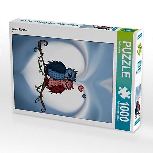 Puzzle CALVENDO Puzzle Eulen Pärchen - 1000 Teile Foto-Puzzle glückliche Stunden Kinder