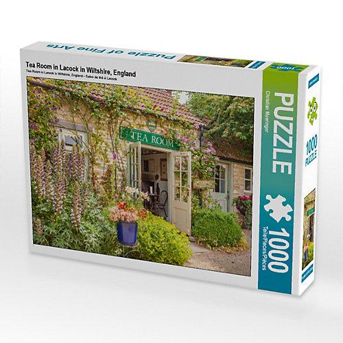 Puzzle CALVENDO Puzzle Tea Room in Lacock in Wiltshire, England - 1000 Teile Foto-Puzzle glückliche Stunden Kinder