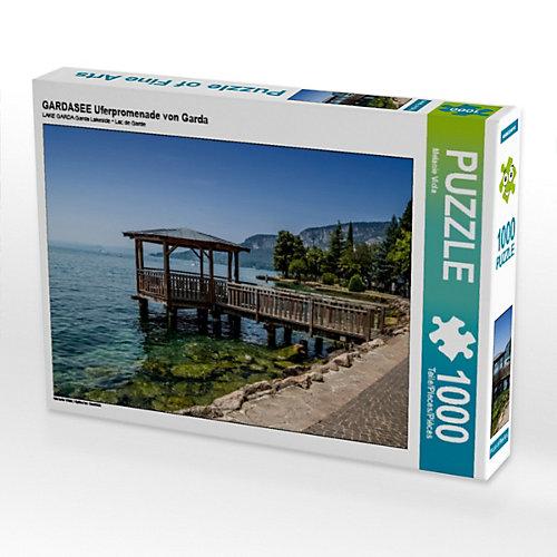 Puzzle CALVENDO Puzzle GARDASEE Uferpromenade von Garda - 1000 Teile Foto-Puzzle glückliche Stunden Kinder