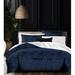 The Tailor's Bed Glamour Velvet Coverlet Set Polyester/Polyfill/Microfiber in Blue/Navy | Full/Double Coverlet + 2 Shams | Wayfair CPP-GLA-NV-CV-FU
