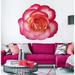 Red Barrel Studio® Rose Flower Wall Decal Vinyl in Red/Pink/Gray | 46 H x 46 W in | Wayfair 42980C4C7BC94321AE6B7072633FAC58