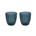 Highland Dunes 2 Piece Glass Tabletop Votive Holder Set Glass in Blue | 4.25 H x 3.75 W x 3.75 D in | Wayfair 4C5FA784749E41DFAF94DF2D218C9E34