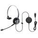 USB Headset with Microphone Noise Cancelling Corded Computer Headset with Dragon Dictation PC Headphones for Laptop, Mac, Call Centre, Home, Skype, Teams, Zoom, Cisco Jabber, Webex, Webinar