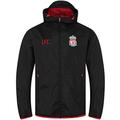 Liverpool FC Official Gift Mens Shower Jacket Windbreaker Peaked Hood Black XXL