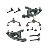 1998-2002 Mercury Grand Marquis Front Control Arm Ball Joint Tie Rod and Sway Bar Link Kit - TRQ PSA65461