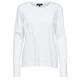 Selected Damen Basic Langarm Shirt | Dünner Longsleeve Pullover | SLFSTANDARD Baumwolle Sweatshirt, Farben:Weiß, Größe:S