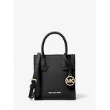 Michael Kors Mercer Extra-Small Pebbled Leather Crossbody Bag Black One Size