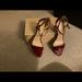 Michael Kors Shoes | Micheal Kors Maroon Patent Simone Mid-Samdal | Color: Red | Size: 9.5