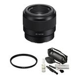 Sony FE 50mm f/1.8 Lens with UV Filter Kit SEL50F18F/2