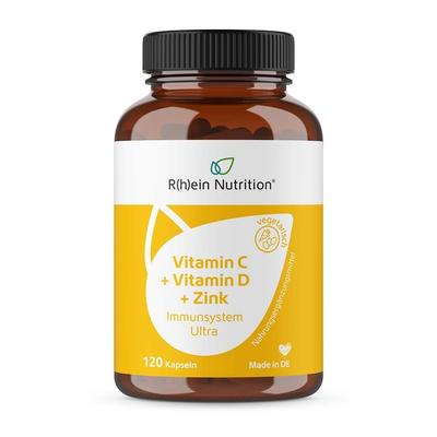 Vitamin C+Vitamin D+Zink Immunsystem Ultra Kapseln 120 St Image