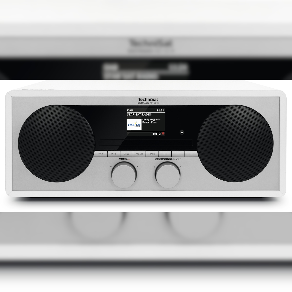 TechniSat DIGITRADIO 451 CD IR Persönlich Analog & Digital Schwarz, Weiß Image