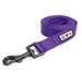Solid Purple Puppy or Dog Leash, Small, 6 ft.
