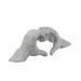 Trent Austin Design® 5" Ceramic Heart Sculpture Porcelain/Ceramic in Gray | 5 H x 14 W x 4 D in | Wayfair AF6BC26D505048508823A7FB7E25E485