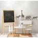 Indigo Safari Animals Peel & Stick Wall Decal Vinyl in Gray | 17.25 H x 10 W in | Wayfair D2DA70EE92134DD38AA4B4D10CB054AE