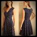 Anthropologie Dresses | Maeve/Anthropologie Polka Dot Dress | Color: Blue/Gold | Size: S