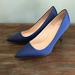 J. Crew Shoes | J.Crew $278 Elsie Pumps Satin Glitter Sole Ae847 | Color: Blue/Silver | Size: Various