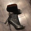 Coach Shoes | Coach Black Leather Booties Size 8.5 | Color: Black | Size: 8.5