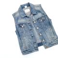 J. Crew Jackets & Coats | J. Crew Denim Jean Stone Wash Vest | Color: Blue | Size: Xs