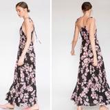 Free People Dresses | Free People Garden Party Onyx Floral Maxi Dress | Color: Black/Pink | Size: Xs