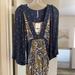 Free People Dresses | Free People Midi Above Knee Blue Combo Dress | Color: Blue | Size: Xs