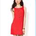 Free People Dresses | Free People Beaded Red Mini Sheath Tank Dress $300 | Color: Red | Size: 8