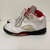 Nike Shoes | Nike Air Jordan 5 Fire Red Size 6.5 Grade School | Color: White | Size: 6.5