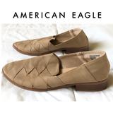 American Eagle Outfitters Shoes | American Eagle Woven Loafers | Color: Tan | Size: 7