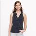 J. Crew Tops | J Crew Polka Dot Sleeveless Blouse | Color: Blue/White | Size: 2