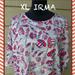 Lularoe Tops | Lula Roe Americana Irma | Color: Gray/Red | Size: Xl