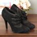 Jessica Simpson Shoes | Black Suede Booties | Color: Black | Size: 8.5
